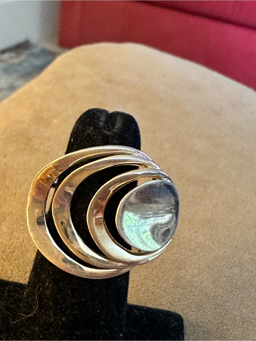 Sterling circle ring